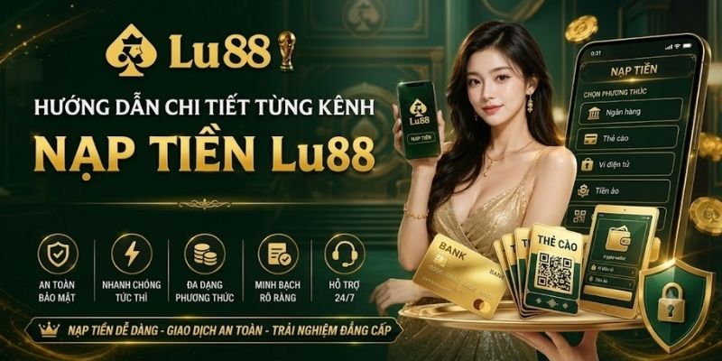 Hướng dẫn chi tiết từng kênh nạp tiền tại LU88