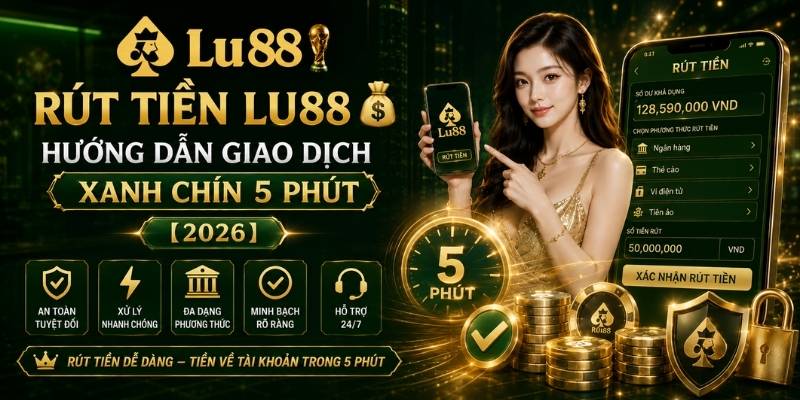 Rút Tiền LU88 💰 Hướng Dẫn Giao Dịch Xanh Chín 5 Phút 【2026】