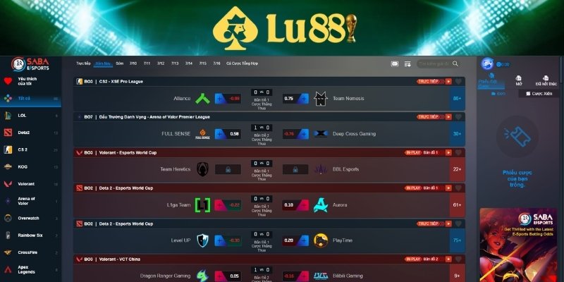 Thể thao ảo & Esports LU88 – Xu hướng cá cược mới